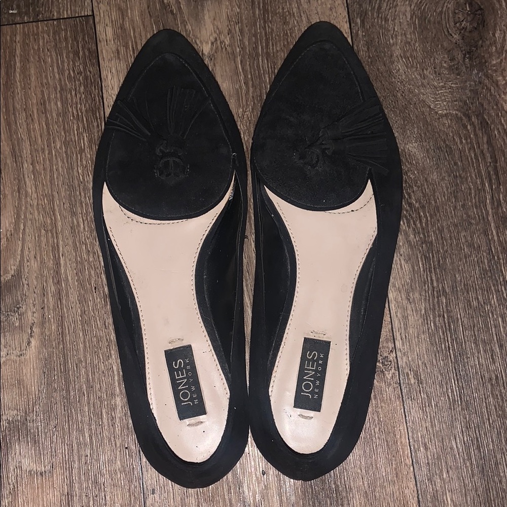 Jones New York Black Suede Flats